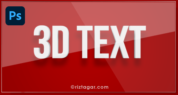 How to make a simple 3D Text Effect in Photoshop