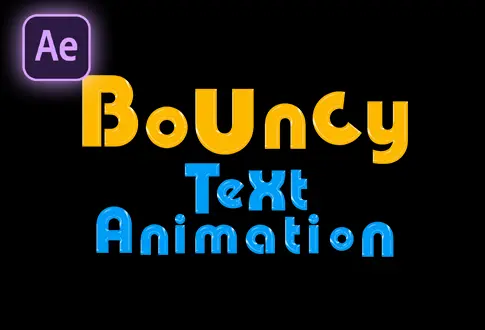 Bouncy Text Animation in Adobe After Effects