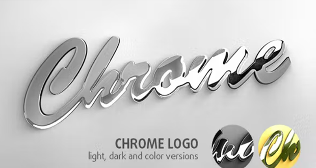 Chrome Logo Animation After Effects Template