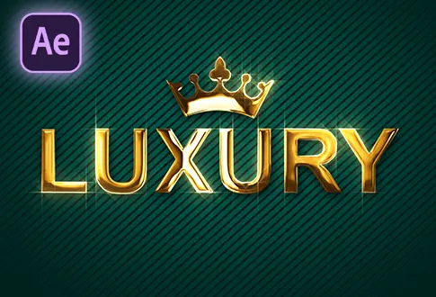 Luxury Gold logo animation