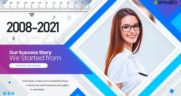 Business Timeline Slideshow Videohive Template