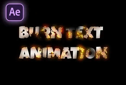 Burning Text Animation