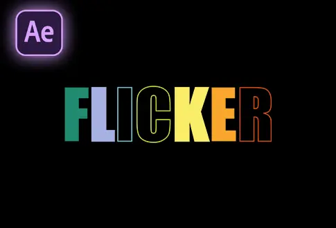Flicker Text Animation