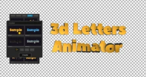 3d letters animator
