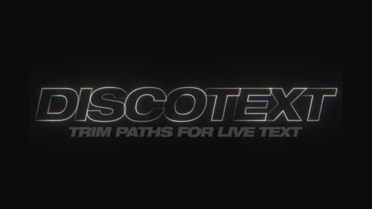 Aescripts Discotext